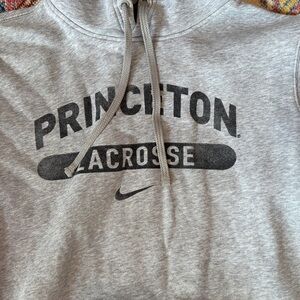 Nike Gray Princeton Lacrosse Hoodie - Small